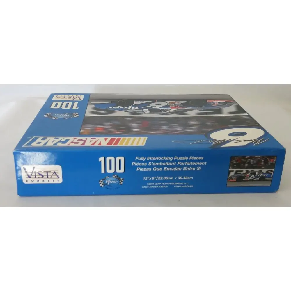 NASCAR Pfizer Racing Mark Martin #6 NEW Puzzle 100 Pieces Vintage 2001 Toy Game